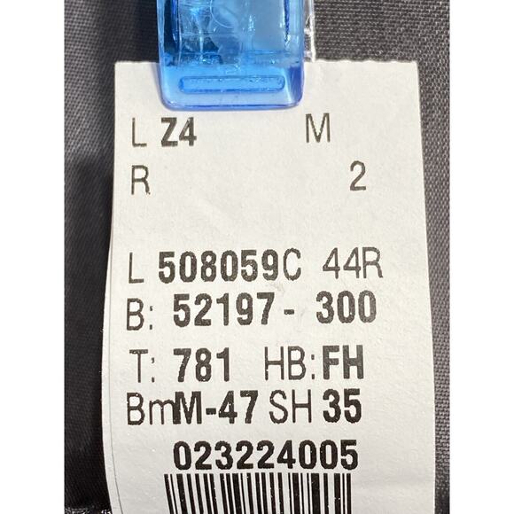 Ralph Lauren Jacket Mens 44R Gray Pinstripe 92% Wool 8% Cashmere Two Button - Picture 4 of 12